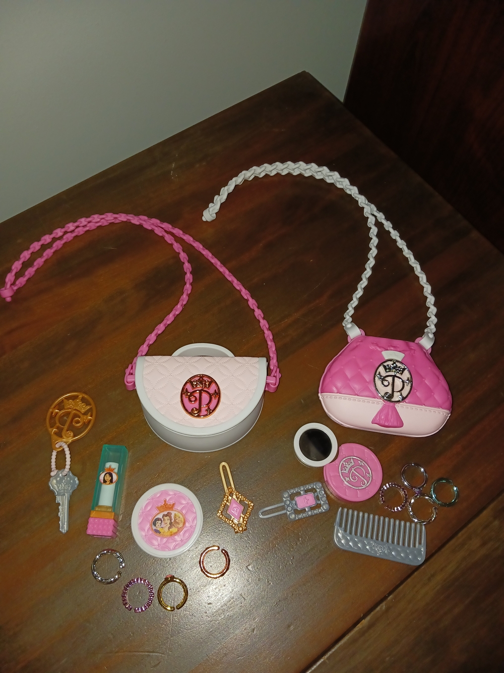 Lot Of 2 Disney Style Collection Mini Purses Disney Princess Dress Up